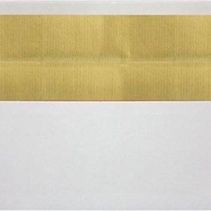 LUXPaper Sobres de invitación forrados con papel de aluminio para felicitación, 4 38 x 8 14 pulgadas, blanco con forro LUX dorado, texto de 60 LUXPaper Sobres de invitación forrados con papel de aluminio para felicitación, 4 38 x 8 14 pulgadas, blanco con forro LUX dorado, texto de 60