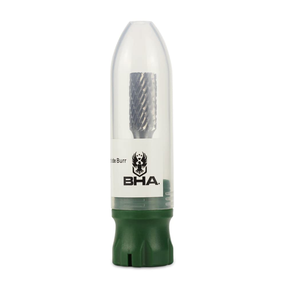 BHA Broca de herramienta rotativa para rebabas de carburo de tungsteno con forma de corte de extremo cilíndrico para contornear y desbarbar de