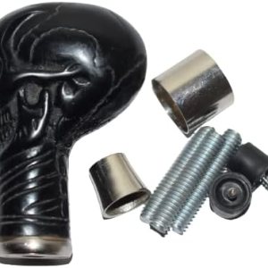 FICUS GIFT Mango de calavera negra con ketet completo para bastón FICUS GIFT Mango de calavera negra con ketet completo para bastón