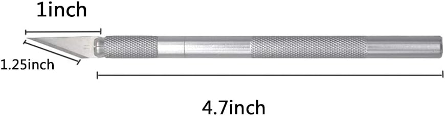 10 cuchillos de corte de precisión, cuchillo profesional afilado con tapa de seguridad para arte, tela, metal fino, papel