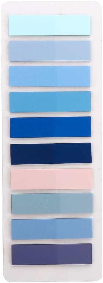 200 hojas de marcadores de página de papel Morandi transparentes pestañas de índice adhesivas para banderas de índice, pestañas de planificador,