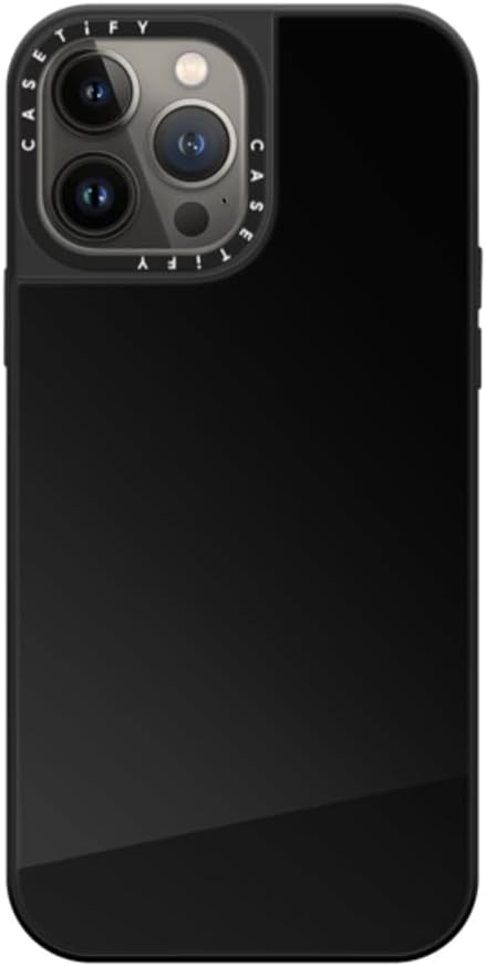CASETiFY Mirror – Funda para iPhone 13 Pro Max protección contra caídas de 5 piescompatible con Magsafe – Negro sobre negro