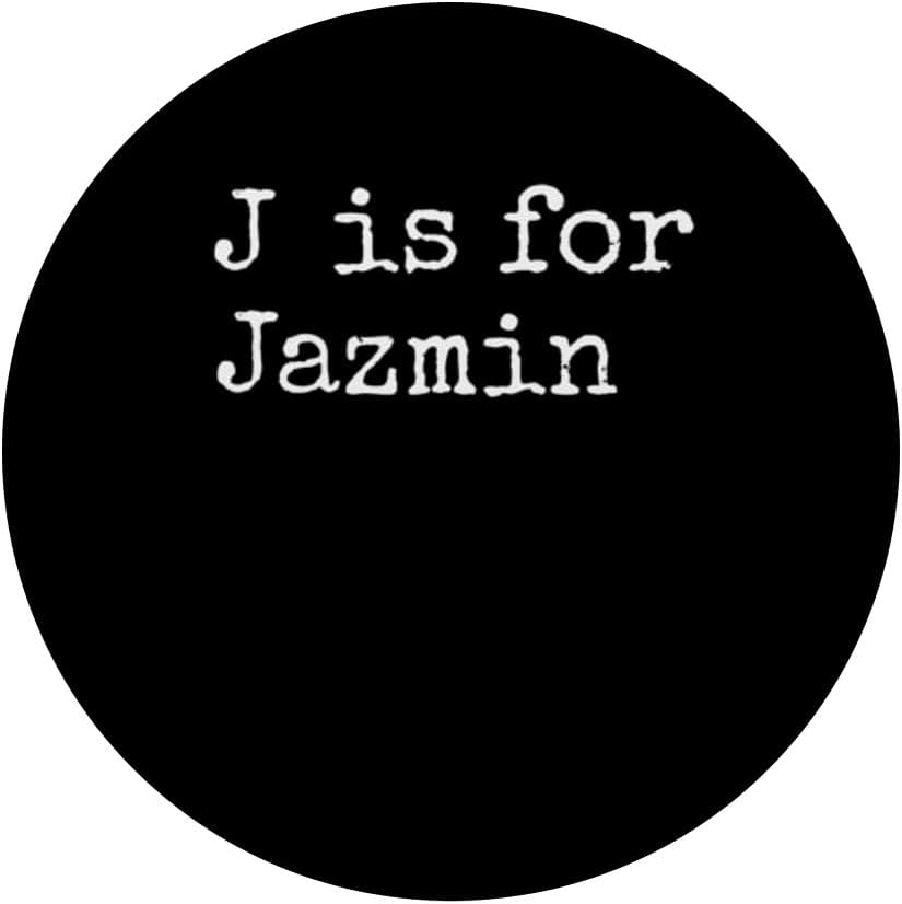 Personalized J is for Jazmin Name Student Kindergarten Girl PopSockets Standard PopGrip