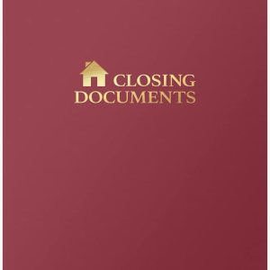 The Gallery Collection, 25 unidades, color borgoña, carpetas de bolsillo para documentos de cierre, estampado de lámina dorada, para profesionales The Gallery Collection, 25 unidades, color borgoña, carpetas de bolsillo para documentos de cierre, estampado de lámina dorada, para profesionales