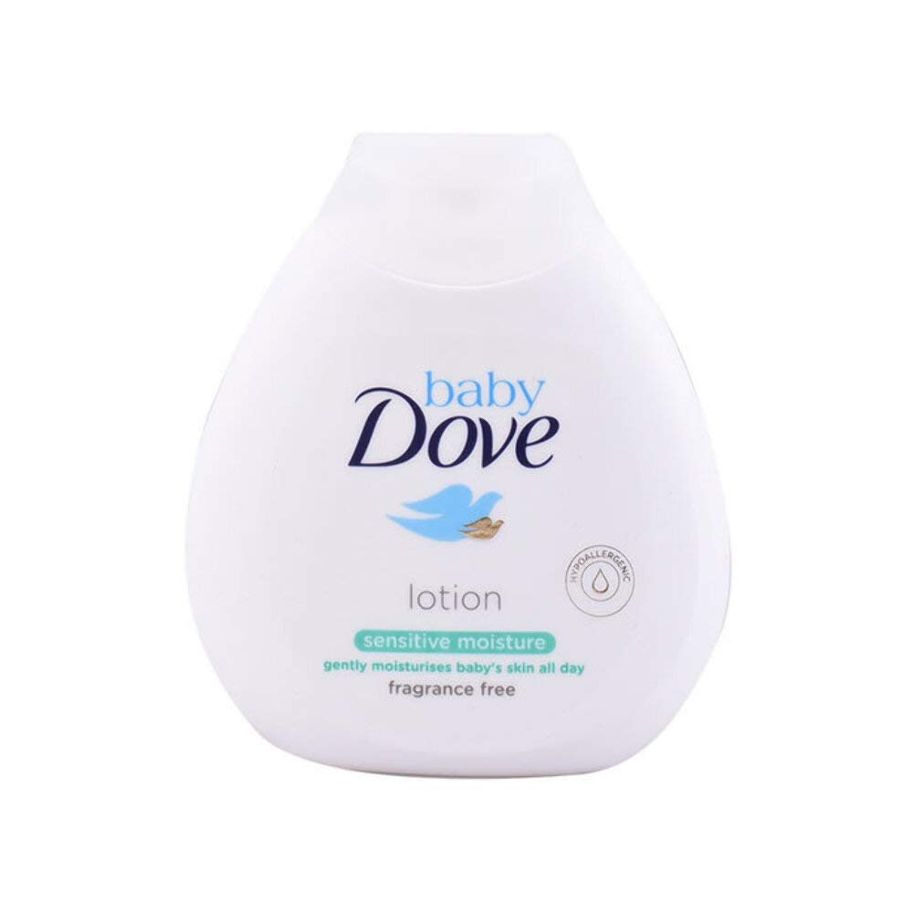 Dove Baby Sensitive Moisture Loción Corporal 6.8 fl oz, Blanco (Paquete de 4)