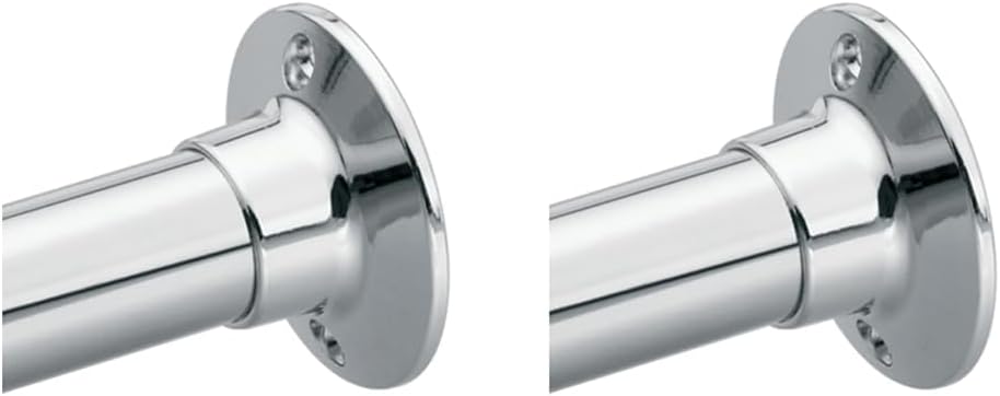 Moen 63-F Commercial Donner – Juego de bridas para barra de ducha (2 unidades), tamaño pequeño, cromado