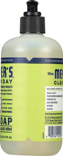 Mrs. Meyer’s Clean Day Jabón líquido para manos, hierba luisa, 12.5 fl oz.