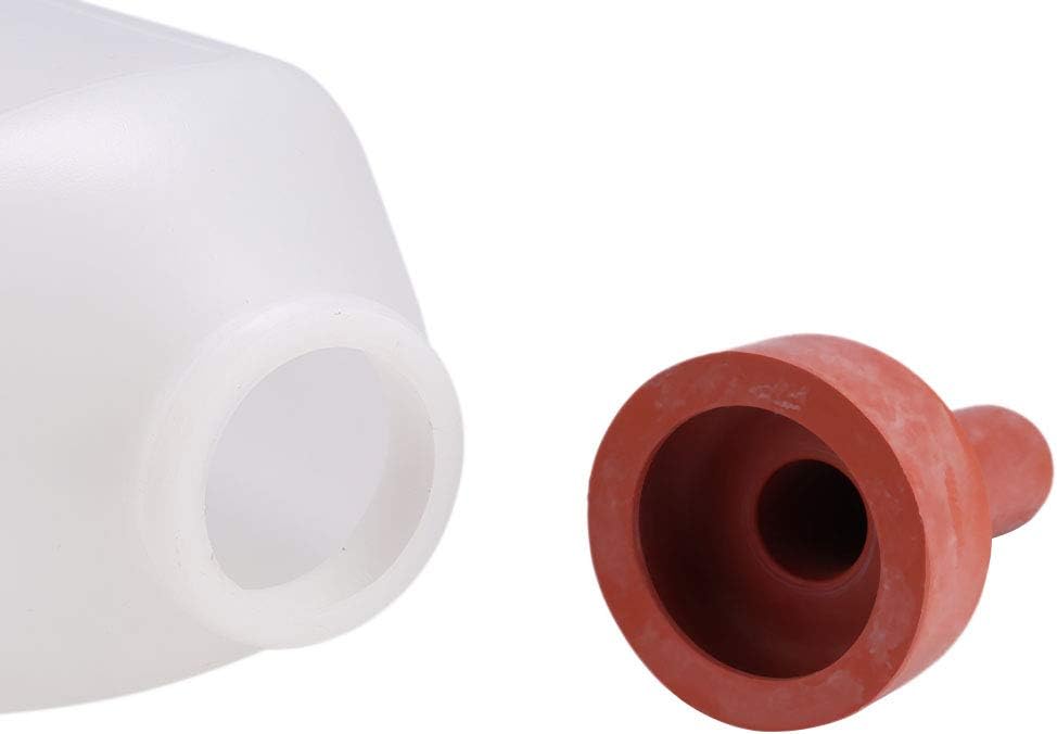 Alimentador de leche de ternero de 2L Tazas de botella de leche de ternero de lactancia Biberón de vaca sin mango Juego de tornillos Ordeño Reemplazo