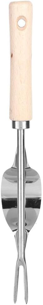 Fydun Herramienta de deshierbe portátil de acero inoxidable para jardín, herramienta de extracción para raíz de cardo portátil de acero inoxidable