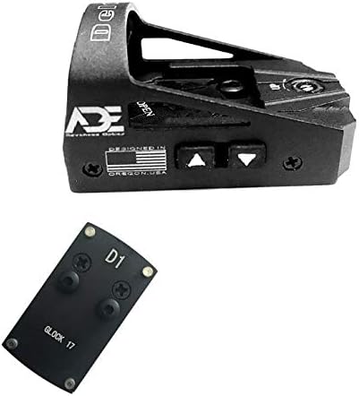 ADE Delta RD3-012 Red Dot + placa de montaje ópticaadaptador para todos los modelos estándar Glock (no MOS) y Taurus G3C