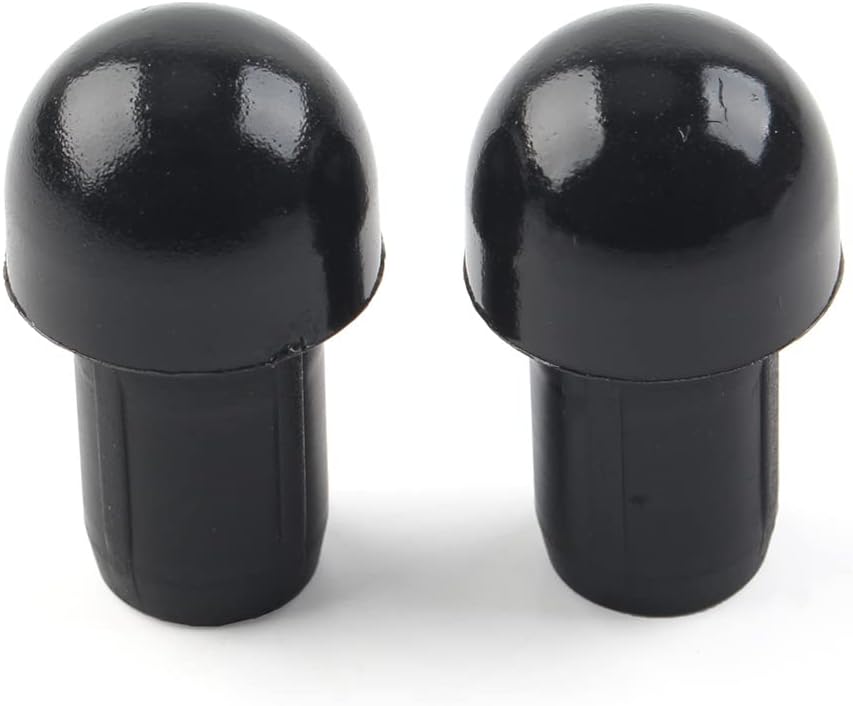 Newsmarts 0.551 in negro motocicleta manillar puños extremos mango barra de mano tapa deslizante reemplazo para Ducati 696 795 796 797 1098 1198 821