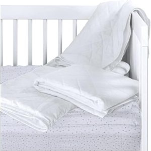 QuickZip – Cubrecolchón plano impermeable para cuna, 100% algodón, color blanco, lujosamente suave. Combina perfectamente con las sábanas con QuickZip – Cubrecolchón plano impermeable para cuna, 100% algodón, color blanco, lujosamente suave. Combina perfectamente con las sábanas con