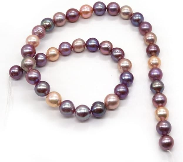 Tucus Perlas naturales de agua dulce Edison Cuentas para hacer joyas DIY Collar Pendientes Collar Pendientes Perlas Redondas Accesorios 9 0.394 in