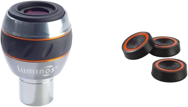 Celestron 93432 Luminos 0.591 in ocular (platanegro) y almohadillas de supresión de vibraciones