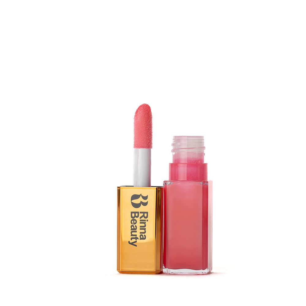 Rinna Beauty larger Than Life – Aceite para rellenar los labios, bomba brillante, hidrata e hidrata los labios, relleno natural con el tiempo,