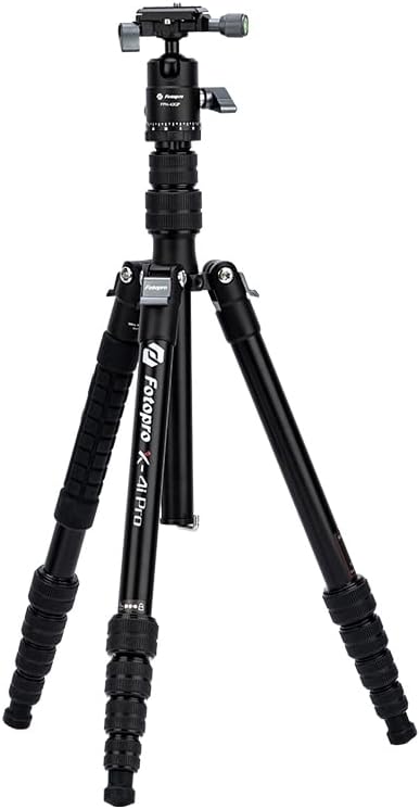 Fotopro Trípode de cámara compacta de 60 pulgadas, trípode de viaje portátil de aluminio, estable, ligero, desmontable de 62 pulgadas, monopie con
