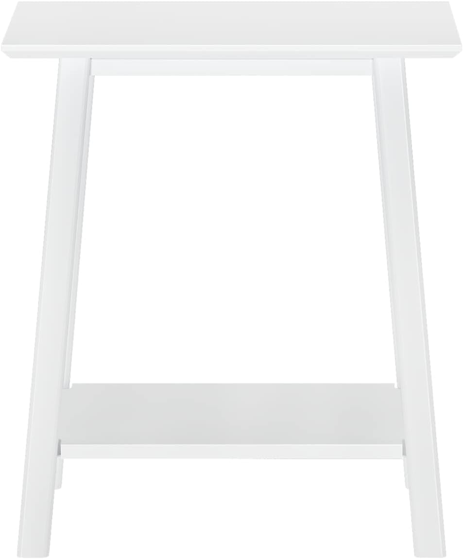 Max & Lily Mesita de noche, mesita de noche moderna de madera maciza de mediados de siglo, mesa auxiliar de almacenamiento para dormitorio, mesita