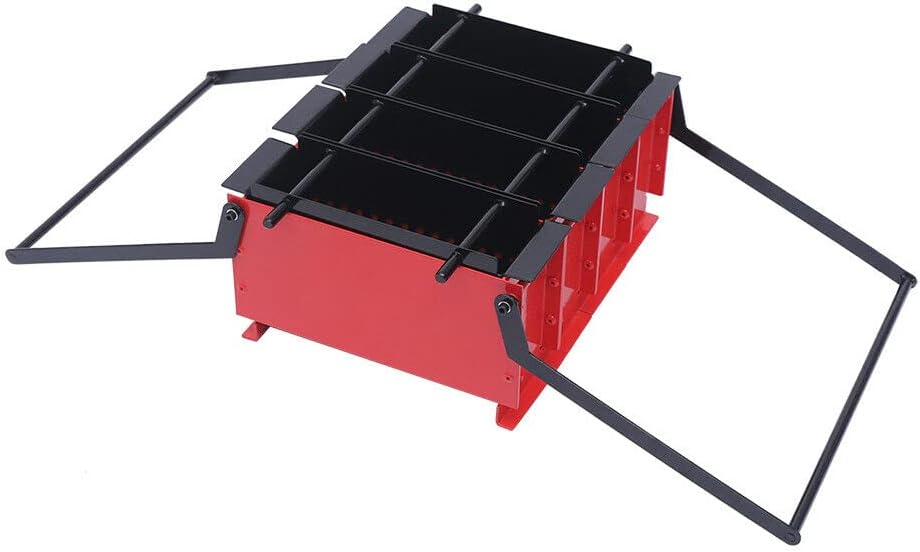 OUKANING Máquina de prensa de papel del fabricante de briquetas del registro de papel negro y rojo 15″ ×12.2″ ×7.1″