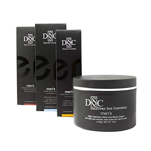Deep Sea Cosmetics  Bálsamo para después del afeitado para hombres  Loción para después del afeitado para hombres con agua del mar muerto y