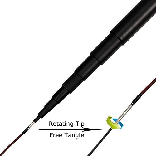 1213FT Tenkara Rod Kit 30T Fibra de Carbono telescópica Fly Fishing Rod Combo con Furled Line Moscas