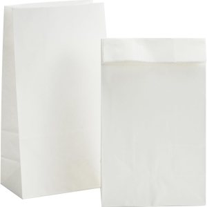 GANKEIC 5.1 x 3.1 x 9.4 pulgadas, 50 bolsas de papel blanco para regalo, fiesta, Navidad, boda GANKEIC 5.1 x 3.1 x 9.4 pulgadas, 50 bolsas de papel blanco para regalo, fiesta, Navidad, boda