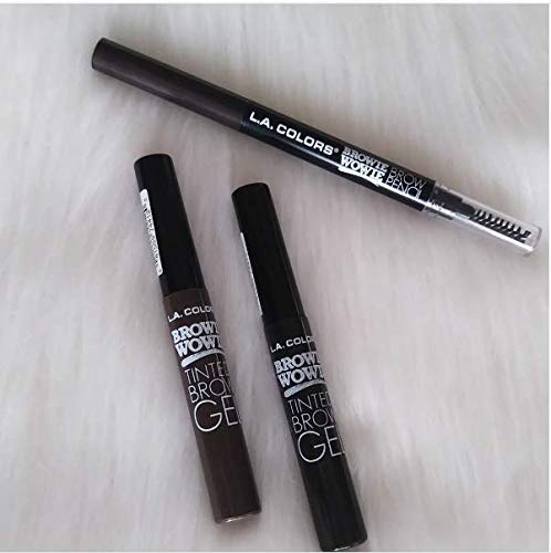 L.A. Colors Gel tintado para cejas, marrón oscuro, 1 unidad, CBG413
