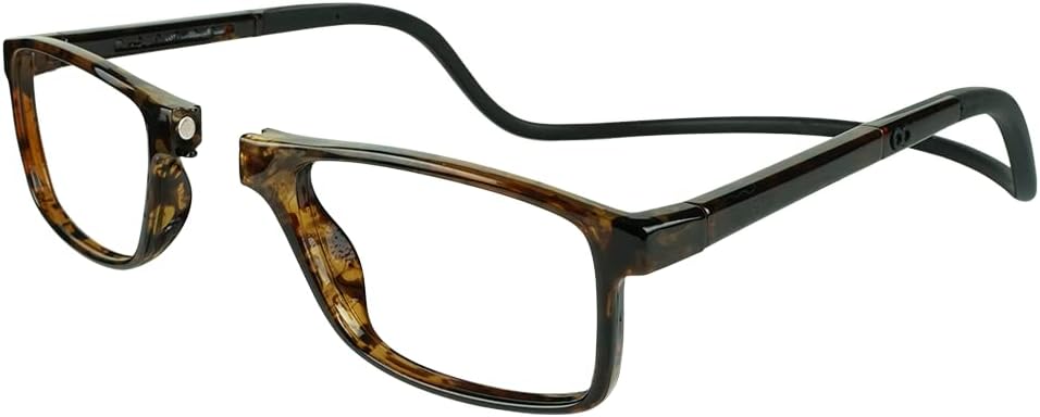 Clic Slastik – Lentes de lectura magnéticos para lectores de computadora, banda plegable suave, lente reemplazable, templos Adj, Barat, (S-XL)
