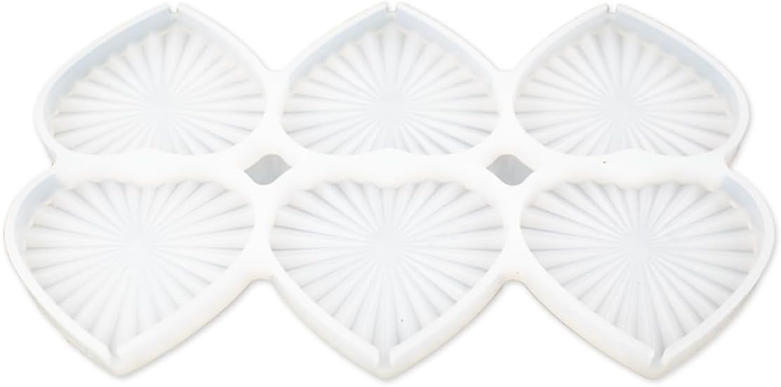 Moldes de silicona para piruletas para chocolate y dulces, moldes para tartas, moldes de diamantes con forma de corazón, pastelería, 2 unidades (D_