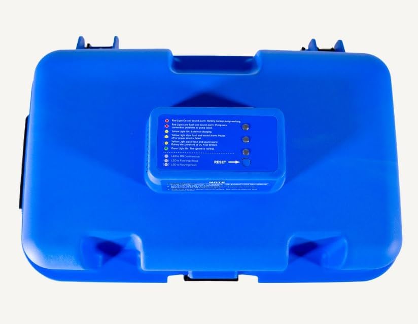 Westinghouse – Bomba de sumidero de respaldo de batería con sistema de alarma, 12 HP – Bomba de sumidero de respaldo de hasta 5,200 galones por hora