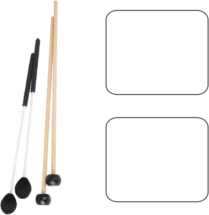 Milisten Glockenspiel – 2 pares de marimba martillo para niños, accesorios para xilófono, xilófono, palillos de tambor, xilófono para niños, mazo,