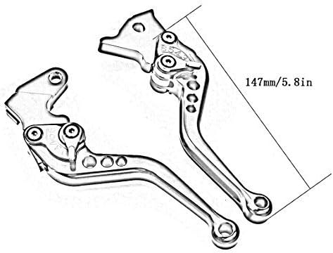 FXCNC – Palancas de embrague de freno para carreras, ajustables, cortas y de aluminio