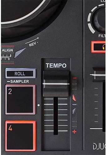 Hercules DJ Control Inpulse 200 con cable estéreo mini a RCA dual en Y (6 pies)