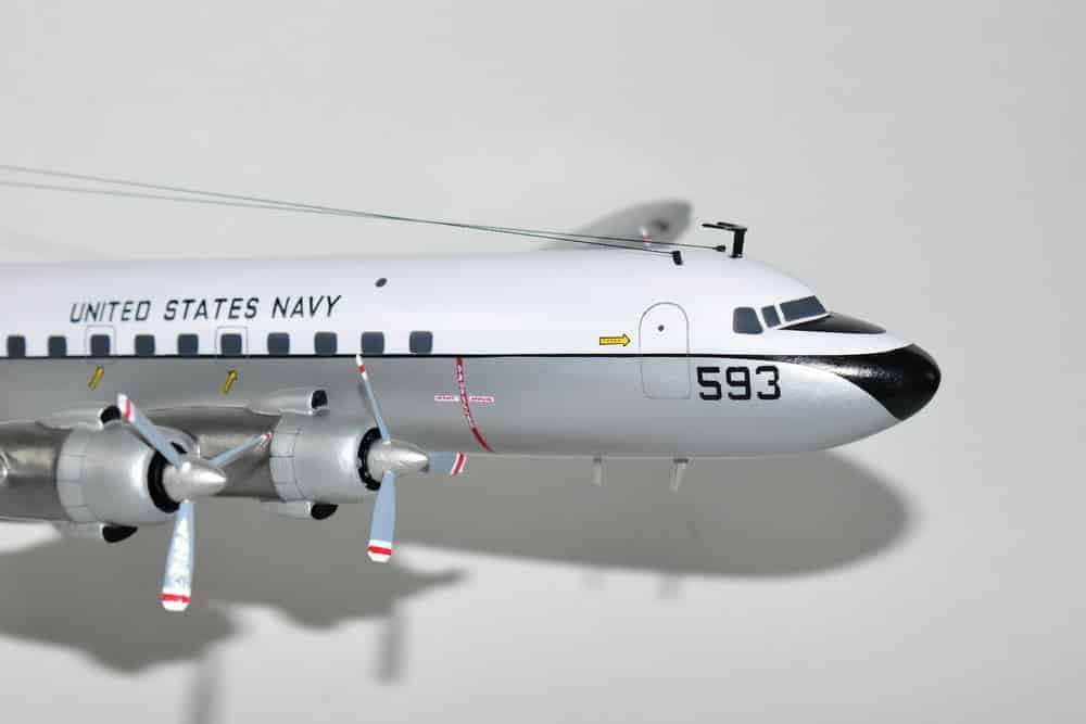 Squadron Nostalgia LLC VR-52 Taskmasters C-118BRD6-1 (1980) Modelo, Escala 178, Caoba, DC-6, Douglas