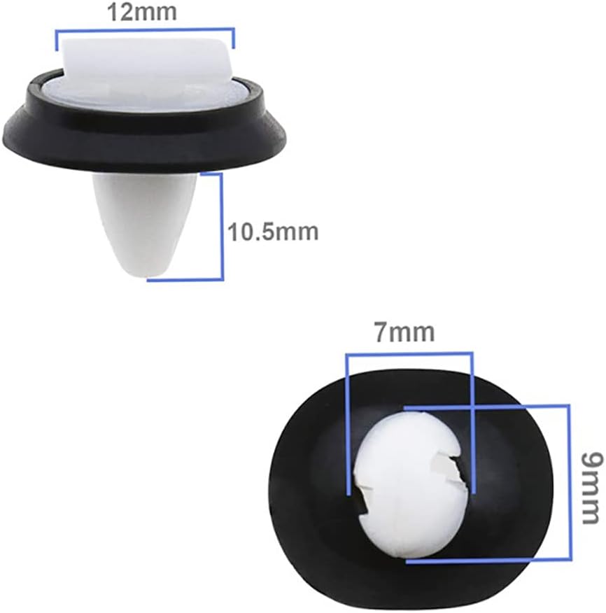 DSkoiph 30 piezas de clip de moldeo para puerta trasera lateral con sellador compatible con 68093998-AA 71728806 856543 RAM Chrysler Dodge Ram