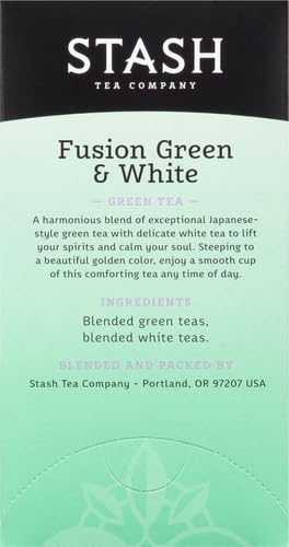 Stash, Té verde y blanco de fusión, bolsas de té, 18 unidades