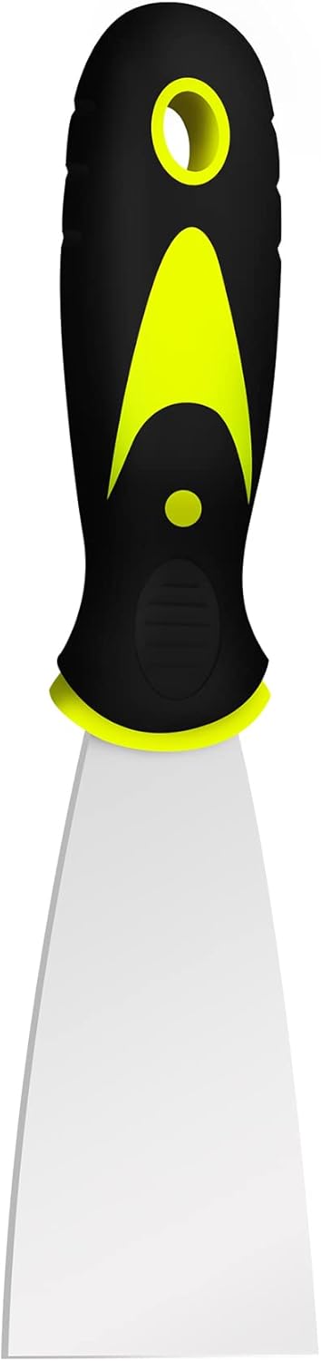 Raspadores de masilla, cuchillo de espátula de 1.5 pulgadas, herramienta raspadora de metal para acabado de paneles de yeso, raspado de yeso,