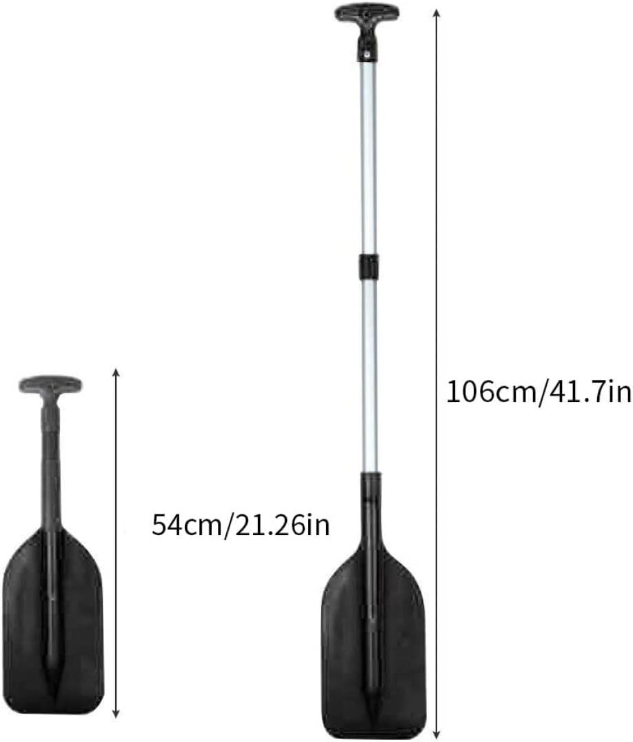 Mednkoku Paleta telescópica de 21 a 42 pulgadas de longitud ajustable tipo canoa portátil retráctil remos de barco al aire libre Kaya Safe Boat