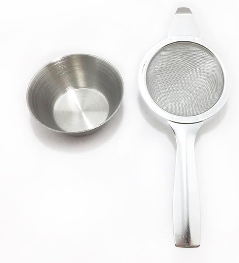 1 colador de té, filtro de té más pronunciado, difusor de té de acero inoxidable, cesta infusora de té, infusor de té de hojas sueltas, asas largas,