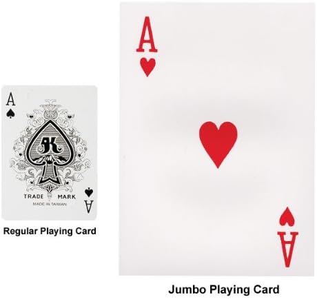 Naipes Super Jumbo – Cartas de 8.25 pulgadas x 11.75 pulgadas
