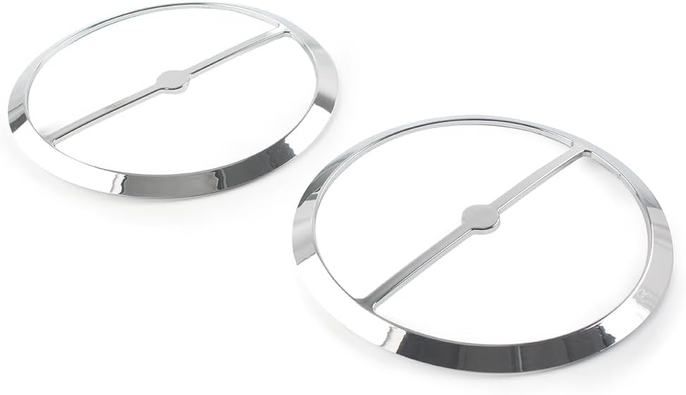GZYF Cubierta de anillo para bocina izquierda y derecha, cubierta de parrilla para altavoz de motocicleta para Harley Electra Glide, Street Glide,