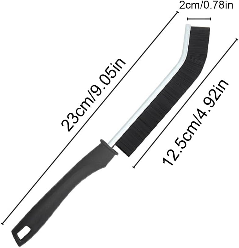 Cepillo de limpieza de huecos de baño, cepillos de cerdas duras, cepillo multifuncional de limpieza de ranura de mano, cepillo de esquina muerta