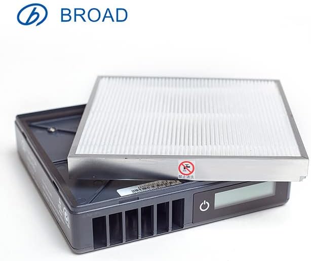 BROAD Purificador de aire para coche, verdadero filtro HEPA H13 purificador de aire pequeño con monitoreo de concentración de CO2 y función de