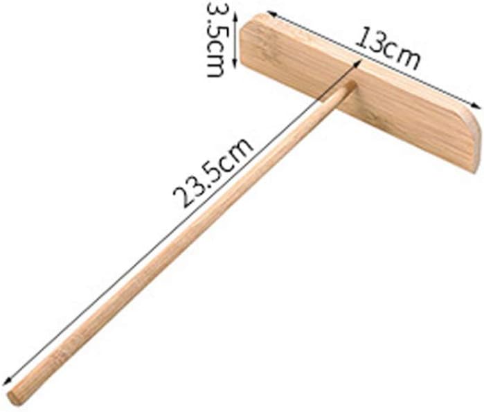Luxshiny Esparcidor de panqueques para el hogar, esparcidor de madera en forma de T, crepé, raspador de panqueques, herramientas para tartas,
