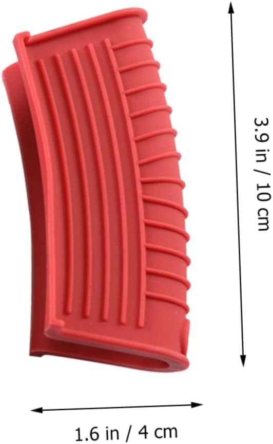 2 pares de fundas aislantes para ollas, funda de silicona para ollas calientes, soporte para mango de sartén caliente, guantes de horno con