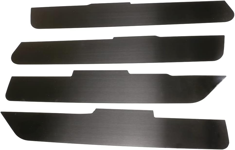 Cubierta de panel de decoración de puerta interior de aleación de aluminio, 4 piezas para Land Rover Defender 110 2020-2022 accesorios de automóvil