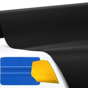 3M – Rollo de vinilo para automóvil (negro satinado, 5 pies x 5 pies) con herramientas 3M – Rollo de vinilo para automóvil (negro satinado, 5 pies x 5 pies) con herramientas