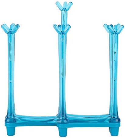 Estante de drenaje de tazas de 7 pilares, estante de secado creativo para tazas, escurridor de botellas de vidrio para beber, soporte de secado de