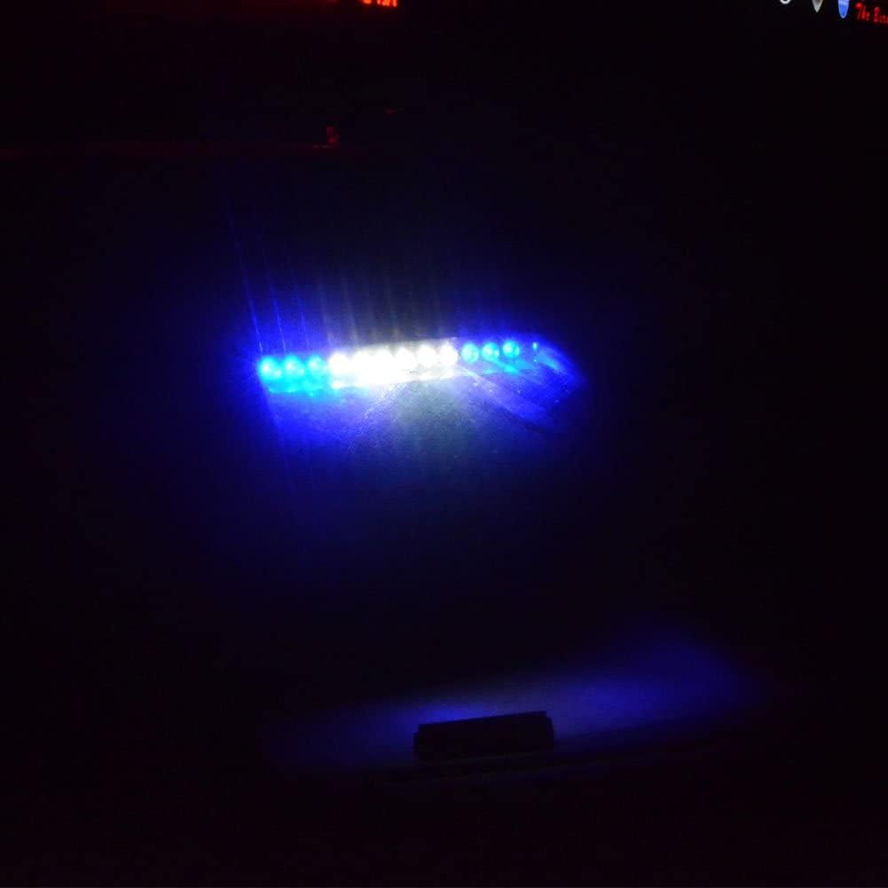 Luz estroboscópica de emergencia modelo S9, Azul blanco azul