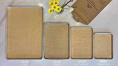 Zenlogy Forros grandes de papel pergamino sin blanquear de 18 x 26 pulgadas (1000 hojas) para hornear a alta temperatura, ajuste exacto para tus