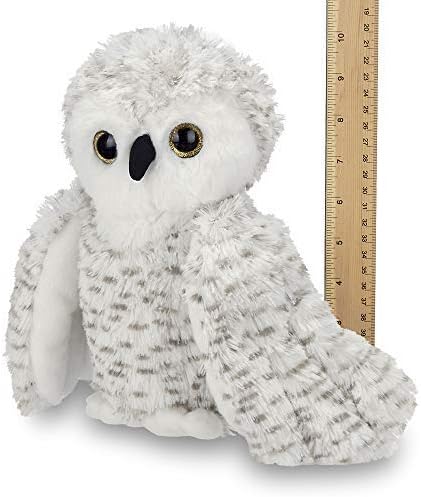 Bearington Owlfred – Peluche de búho nevado blanco, 11 pulgadas
